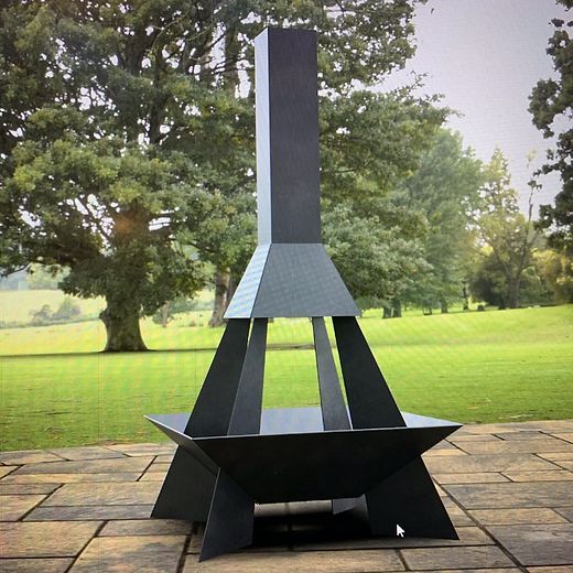 Pyramid Mild-Steel Fire Pit