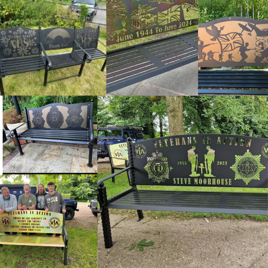 Multiple-style benches in a college